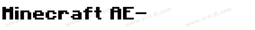 Minecraft AE字体转换